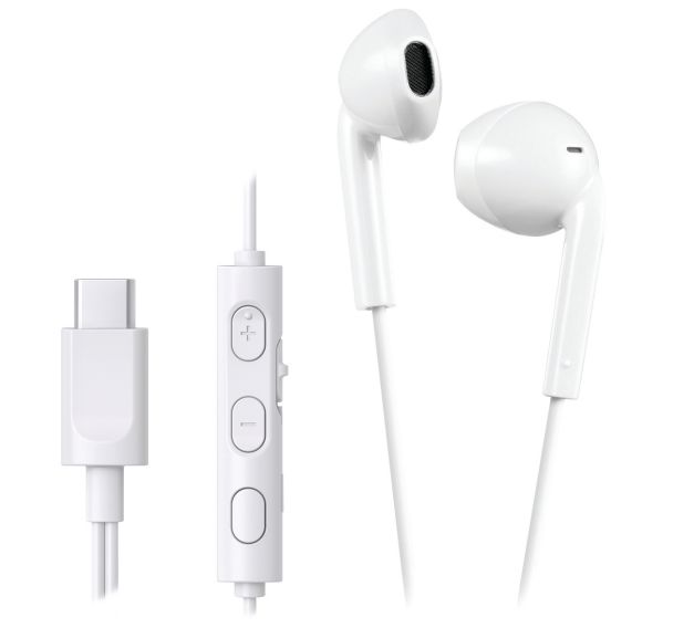 Ecouteurs avec micro filaires HA-FR17UC connecteur USB-C Blanc - JVC