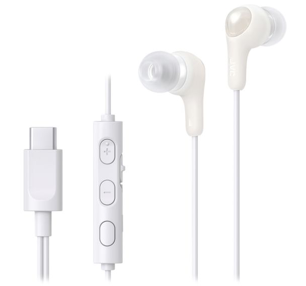 Ecouteurs avec micro filaires HA-FR9UC avec connecteur USB-C Blanc - JVC