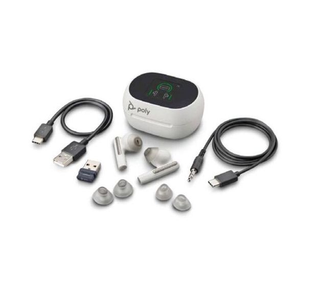 Écouteurs sans fil Teams Voyager Free 60 Plus - USB C - Poly