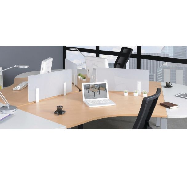 Ecran de séparation de bureau translucide Simmob