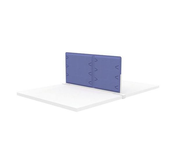 Ecran de séparation tissu avec pince pour bureau X4 - 80 cm