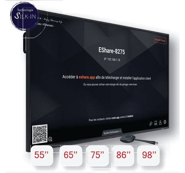 Ecran numerique interactif Advance XT91 et dongle eShare - Easypitch