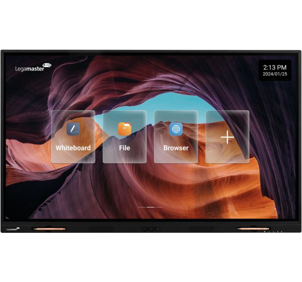 Écran tactile Evolve 2 - Avec colonne murale réglable - Legamaster