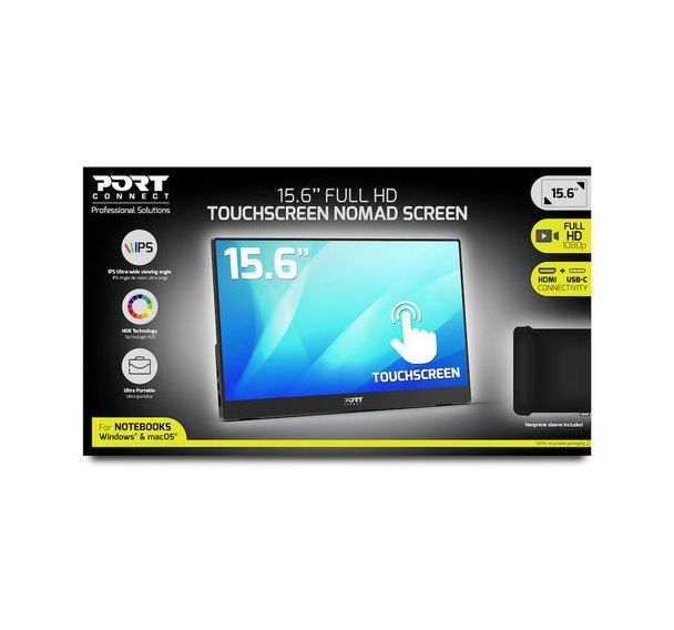 Écran transportable FHD 15,6''- tactile - Port Connect