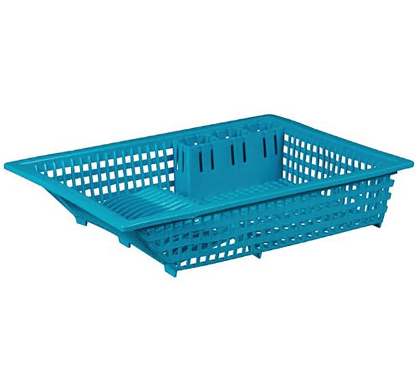 Egouttoir 18 couverts sans plateau bleu Green Line