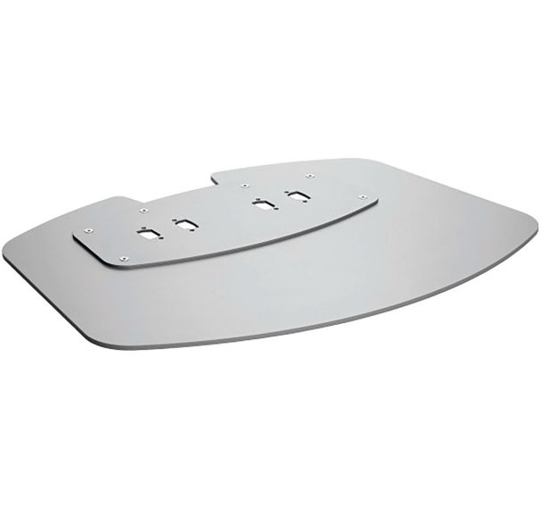 Embase de sol PFF 7030 argent, à poser, double tube VOGEL'S