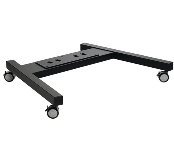 Embase de sol PFT 8530 noire, à roulettes, double tube