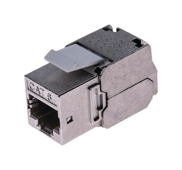 Embase noyau RJ45 CAT6 blindée 360° pour câble AWG22 à AWG26