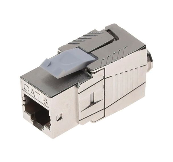 Embase noyau RJ45 CAT8 blindée GHMT blindage intégral 360°