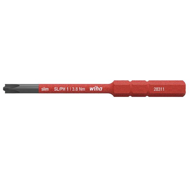 Embout slimBit electric isolé Bornier vis Phillips - WIHA