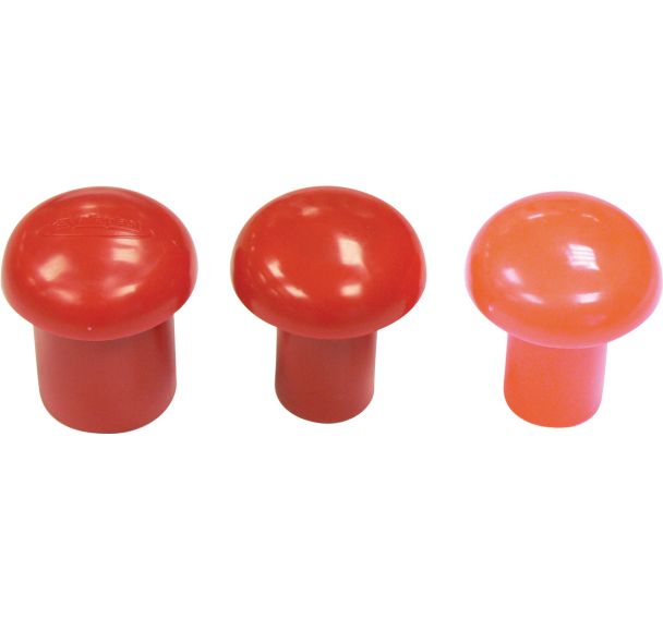 Embouts de sécurité grand modèle - Rouge - Lot de 25 - Talia