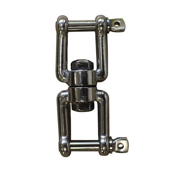 Émerillon en inox AISI 316 - 2 chapes