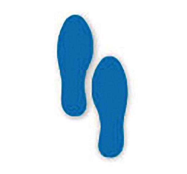 Empreinte de pas adhésive LeanStripe - Bleu - Ergomat