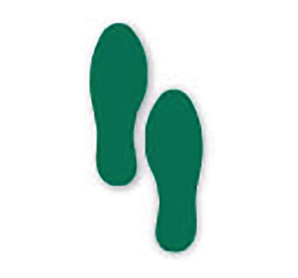 Empreinte de pas adhésive LeanStripe - Vert - Ergomat