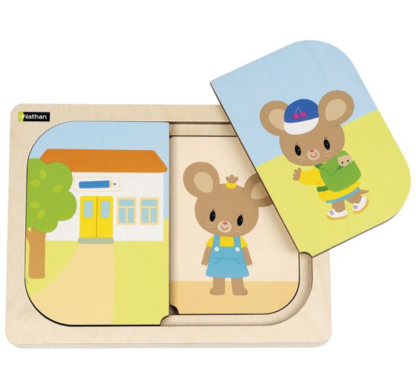 Encastrement à étages - kimi va à l'école-Nathan