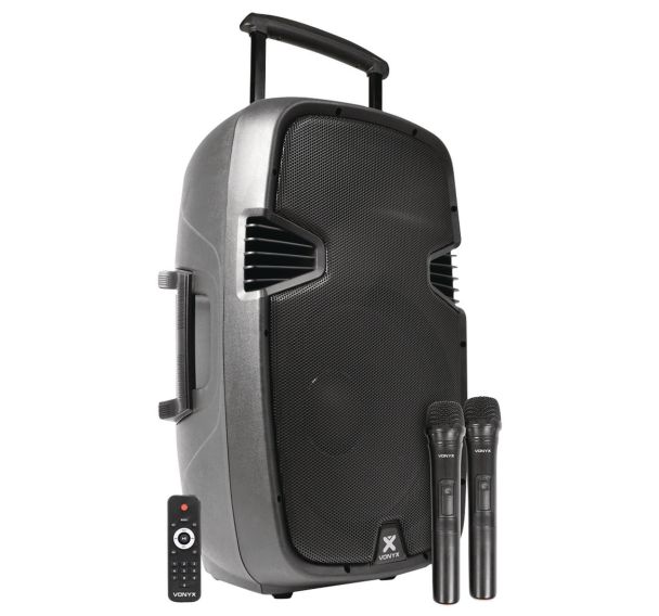 Enceinte 15'' SPJ-PA915 700W 2 UHF/USB/MP3 - Vonyx