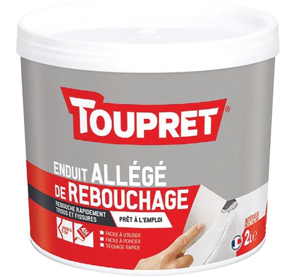 Enduit allégé de rebouchage intérieur 2 litres