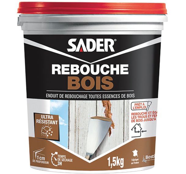 Enduit de rebouchage bois pot 1.5kg