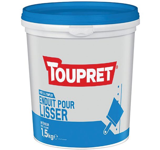 Enduit lissage intérieur pâte 1.5kg blanc