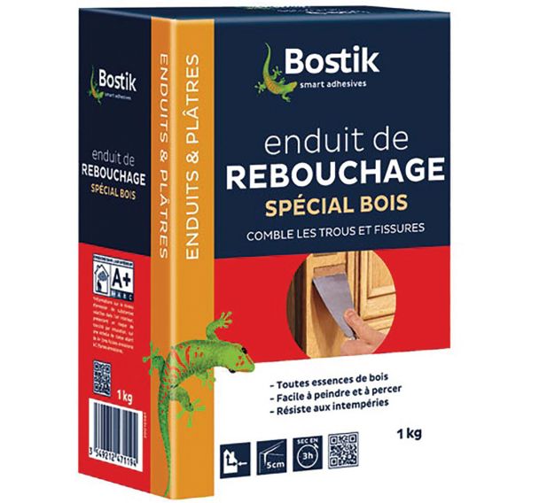 Enduit rebouchage bois poudre 1kg