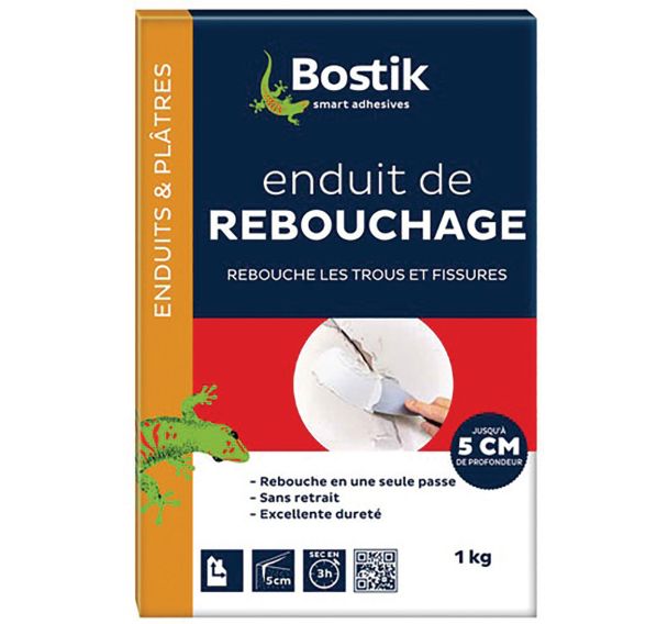 Enduit rebouchage en poudre 1kg