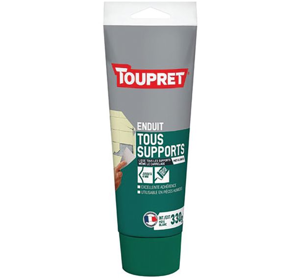 Enduit tous supports intérieur extérieur pâte 330g blanc