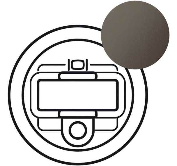 Enjoliveur pour prise HD 15 + Jack 3.5 mm finition graphite