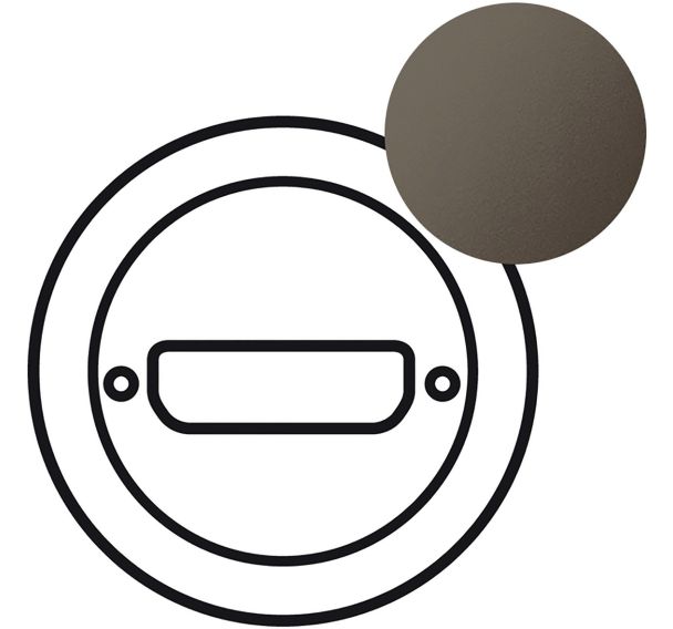 Enjoliveur pour prise sub D9 ou vidéo HD 15 graphite