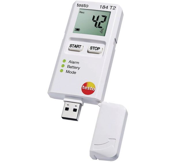 Enregistreur de données USB de température jetable (150j)-Testo 184 T2