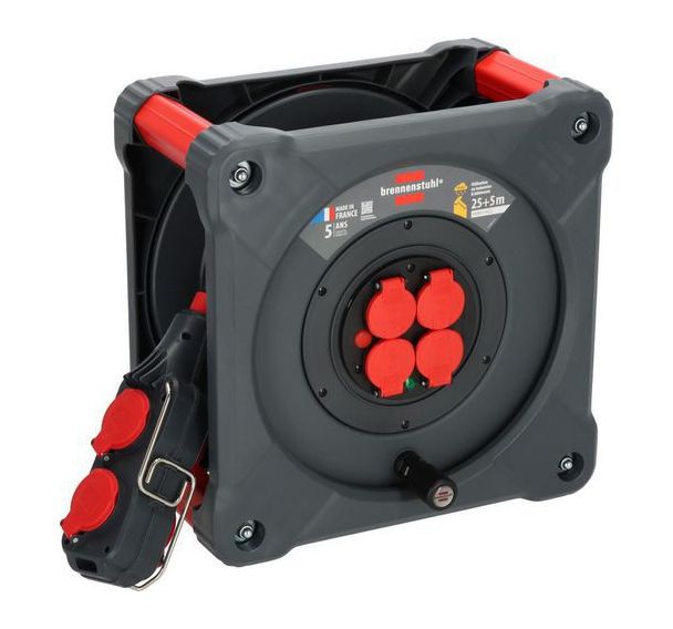 Enrouleur KC cubique anti-retournement avec Powerblock - Brennenstuhl