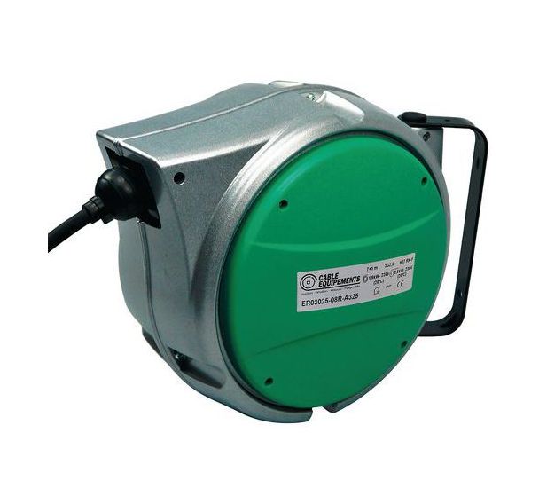 Enrouleur à rappel auto IP42 carter aluminium A325 - 8m