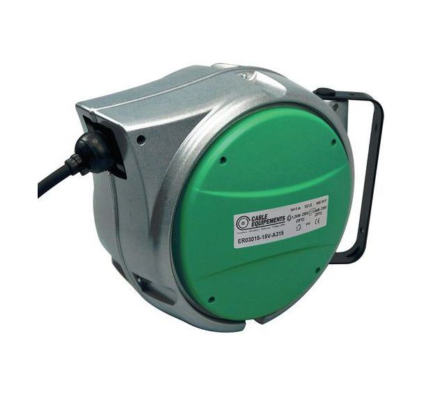 Enrouleur à rappel auto carter aluminium A315 - 15m