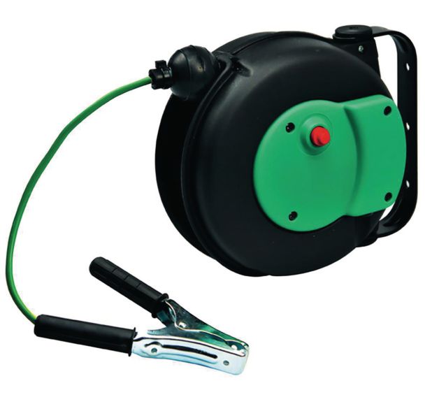 Enrouleur à rappel automatique - Avec pince de mise à la terre