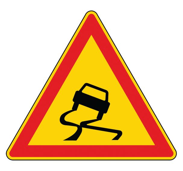 Panneau de signalisation de danger Type AK 4