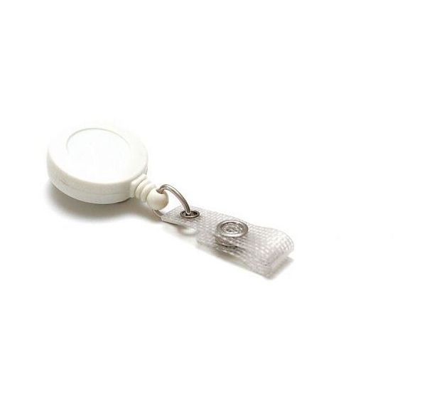 Enrouleur attache badge plastique - Paquet de 100 - Sogedex