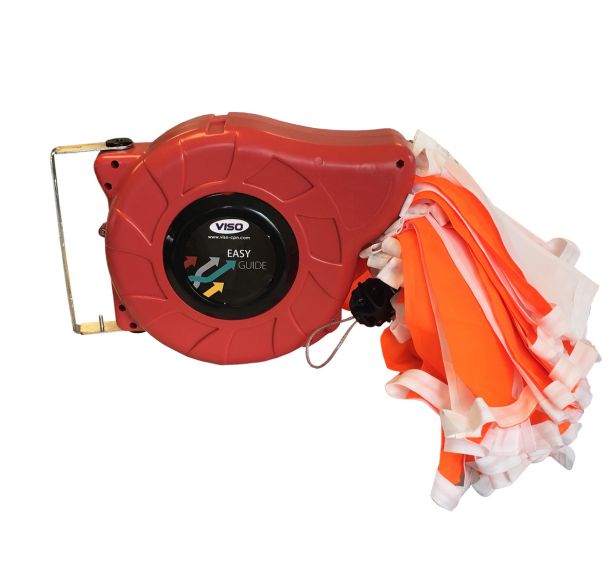 Enrouleur avec bandeau de signalisation 15m - Viso