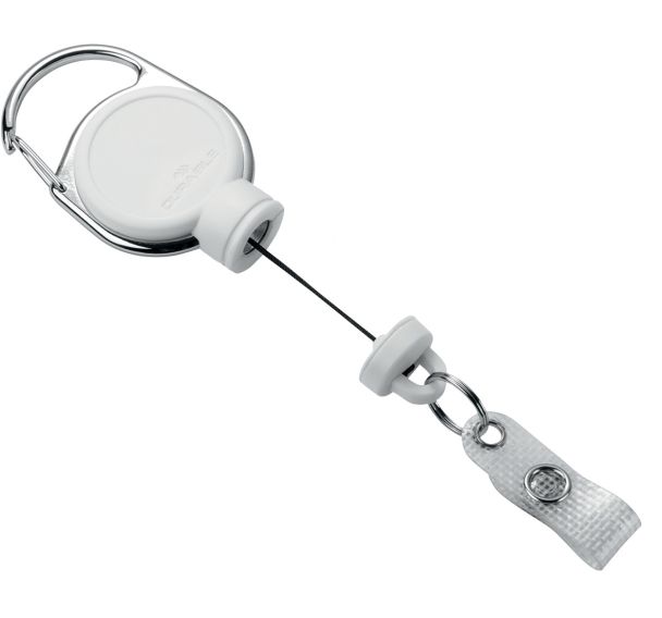 Enrouleur avec bouton pression pour porte- carte - Durable