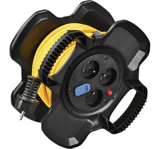 Enrouleur de câble électrique compact X-GUM avec USB - 15 m