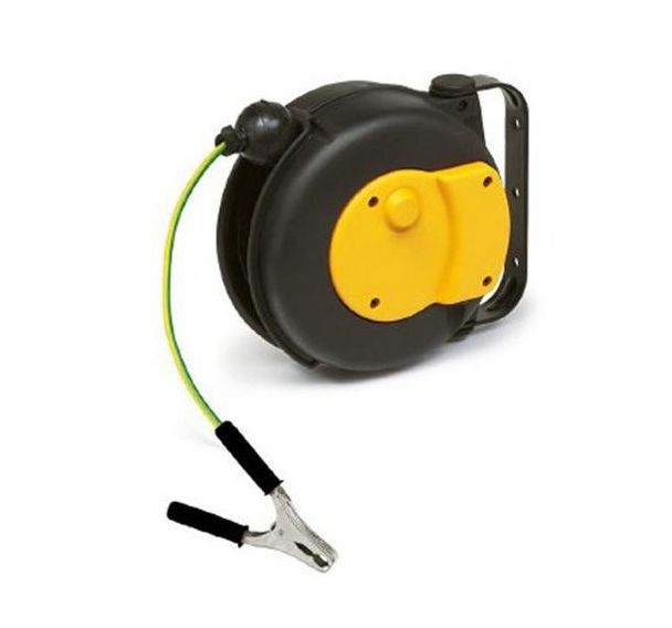 Enrouleur de mise à la terre avec pince - Manutan Expert