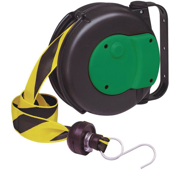 Enrouleur de ruban de signalisation noir-jaune - Câble Équipements