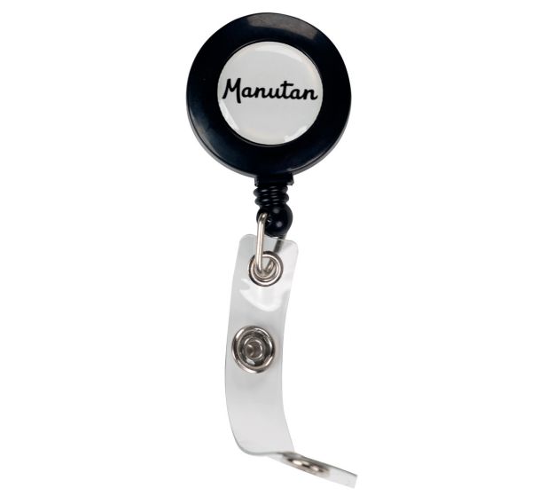 Enrouleur pour badge - Modèle économique - Manutan (Lot de 10)