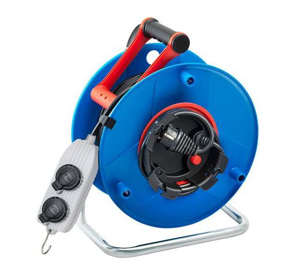 Enrouleur tambour à tête mobile long. câble 40 m