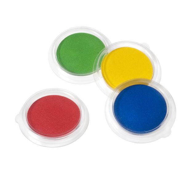 Ensemble 12 tampons encreur couleurs assorties