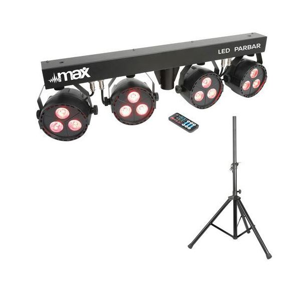 Ensemble 4 Pars leds Way 3x 4-in-1 RGBW