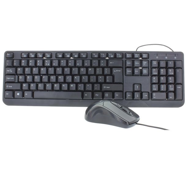 Ensemble Clavier + Souris avec pavé numérique filaire