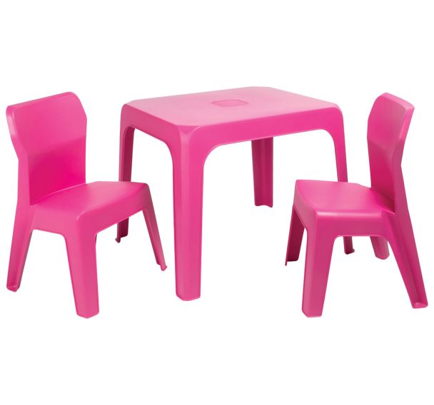 Ensemble JAN maternelle T2 - 1 table 2 chaises polypropylène - Garbar