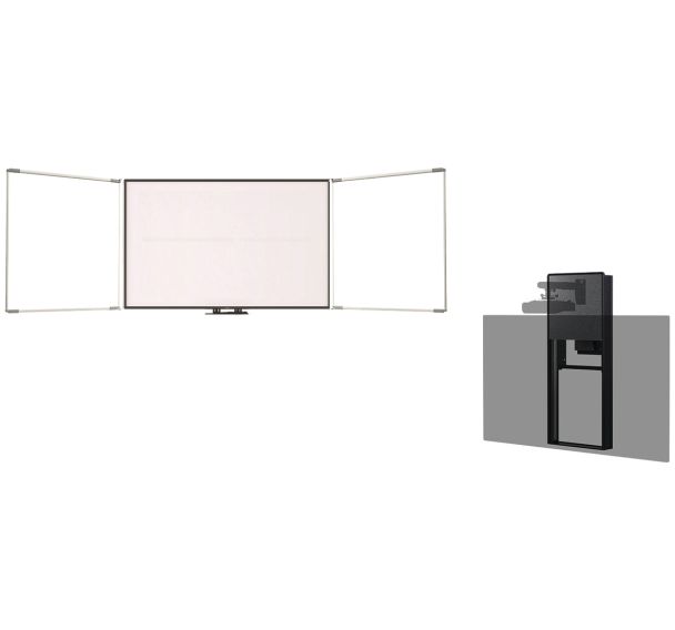 Ensemble TBI 87'' i3board 8706 triptyque + support électrique réglable en hauteur