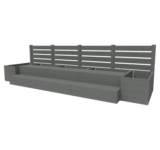 Ensemble assises maternelle plastique recyclé - Espace Urbain