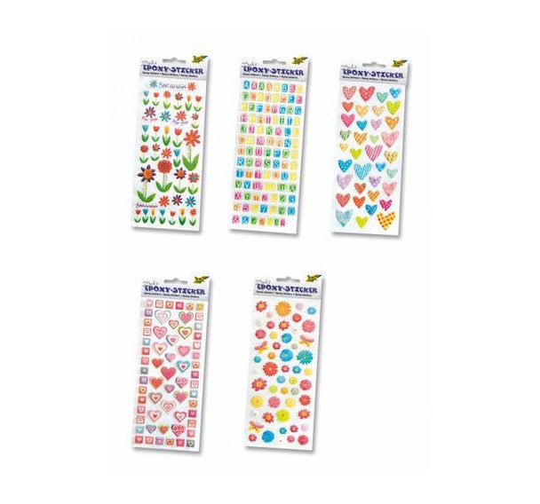 Ensemble de 10 assortiments de stickers en relief