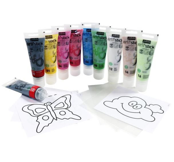 Ensemble de 10 tubes 75ml arti'stick